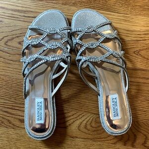 Badgley Mischka rhinestone sandals